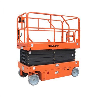 Электрический ножничный подъемник для одного человека